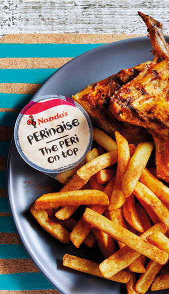 Nando's chicken and chips